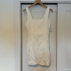 Old Navy White Linen Mini Dress Size Medium
